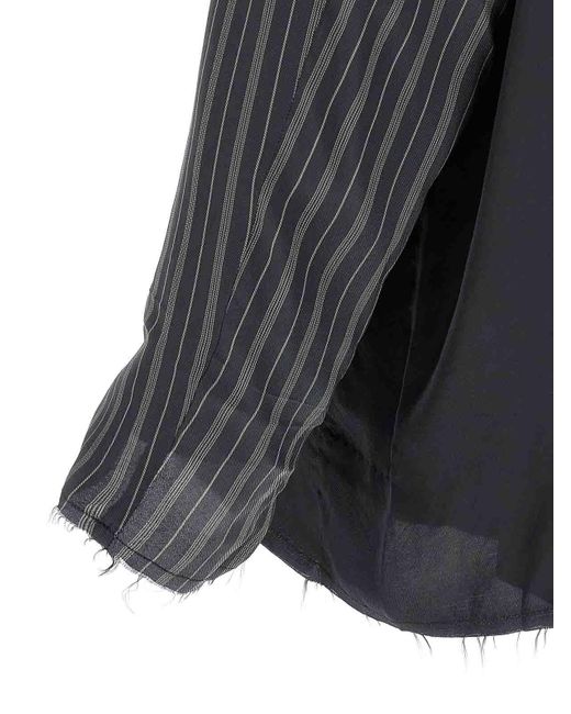 Maison Margiela Blue Patchwork Reversible Jacket for men