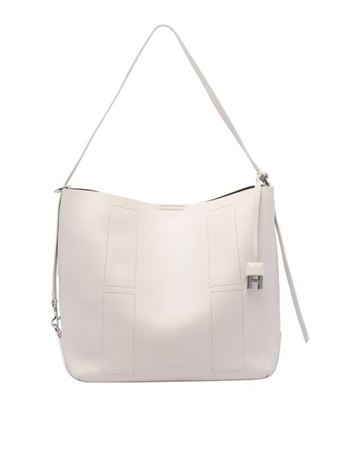 Hogan White Medium Hocket Hobo Bag