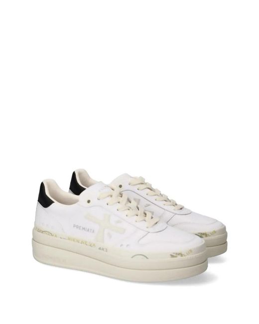 Premiata White Micol Sneakers