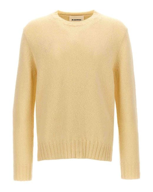 Jil Sander Yellow Wool Sweater for men