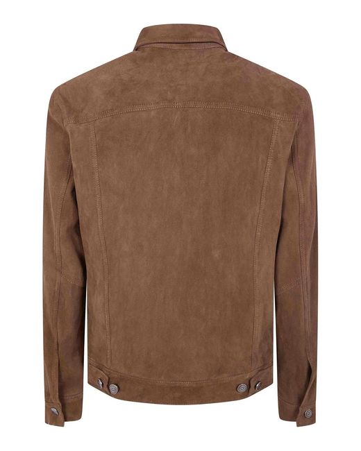 Giorgio Brato Brown Denim Jacket for men