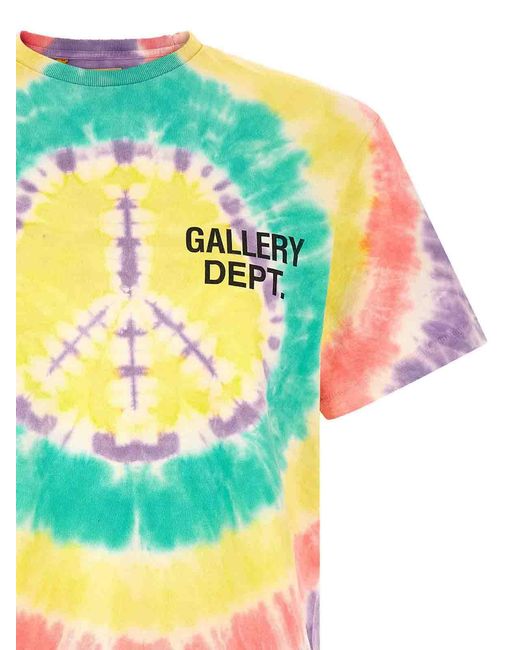 GALLERY DEPT. Gray Peace Tie Dye T-Shirt for men