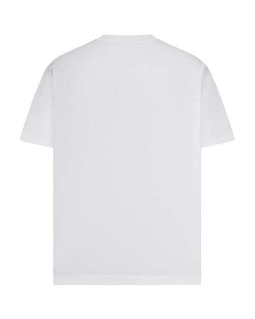 Off-White c/o Virgil Abloh White Crew Neck T-Shirt With Print for men