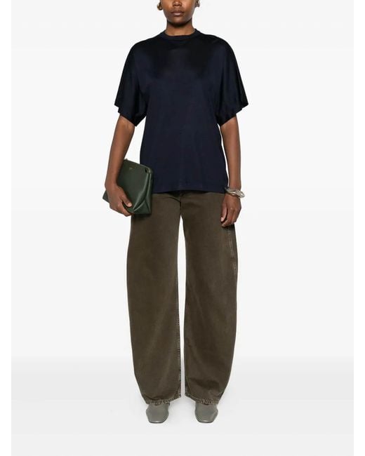 Carven Black Silk Tee