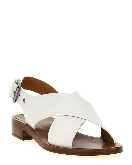 Church's Natural Crossed Band Sandals