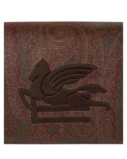 Etro Brown Pouch M Arnica 25X12X12 for men