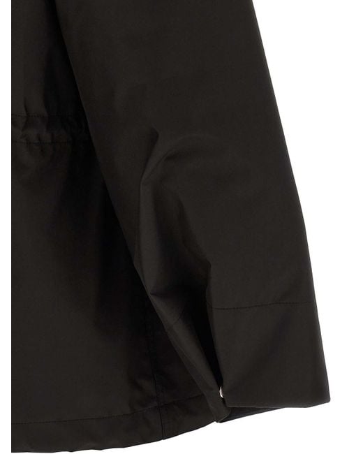 Yves Salomon Black Technical 2-In-1 Parka With Removable Mink Fur Lining