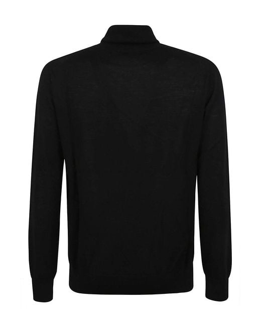 Ballantyne Black T Neck Pullover for men