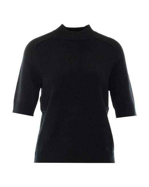 Loulou de Saison Black Loulou De Saison Ruth Knitted T-Shirt