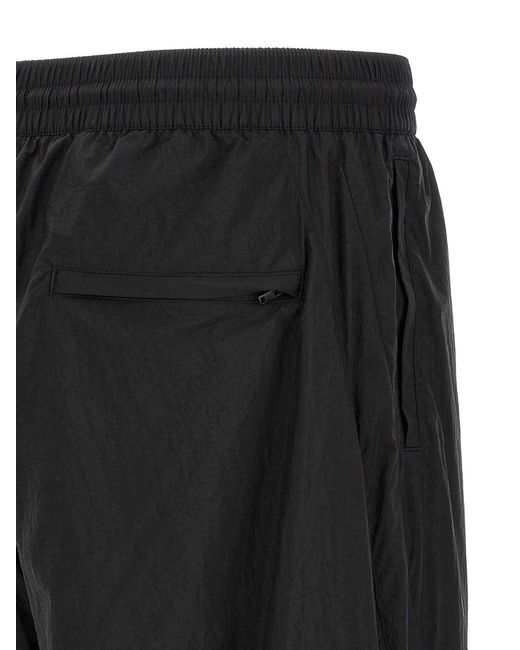Y-3 Black Rough-Edged Joggers for men