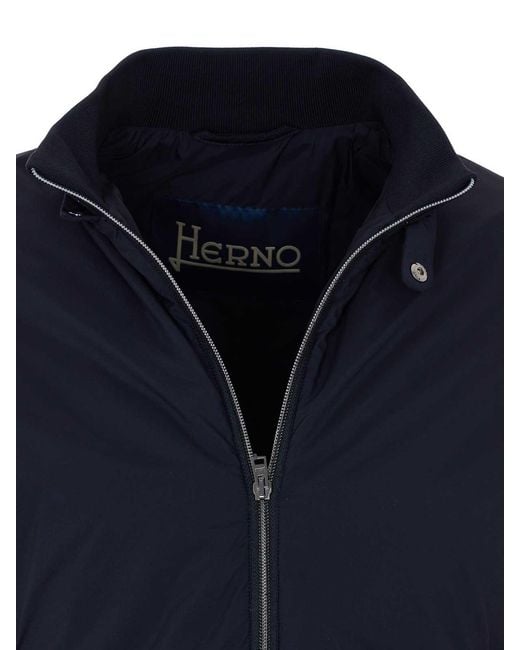 Herno Blue Ecoage Bomber for men
