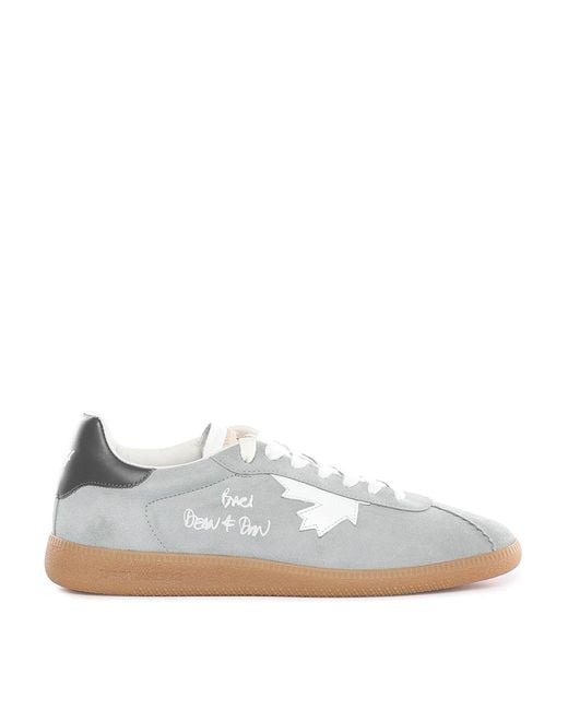 DSquared² White Rebels Suede Sneakers for men