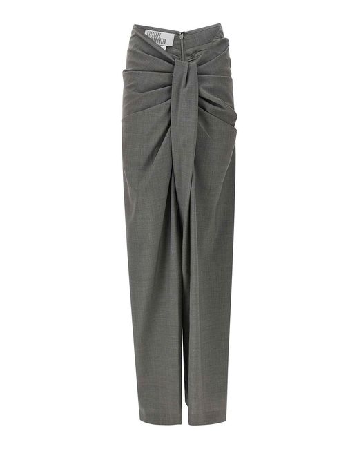 GIUSEPPE DI MORABITO Gray Cool Wool Pants