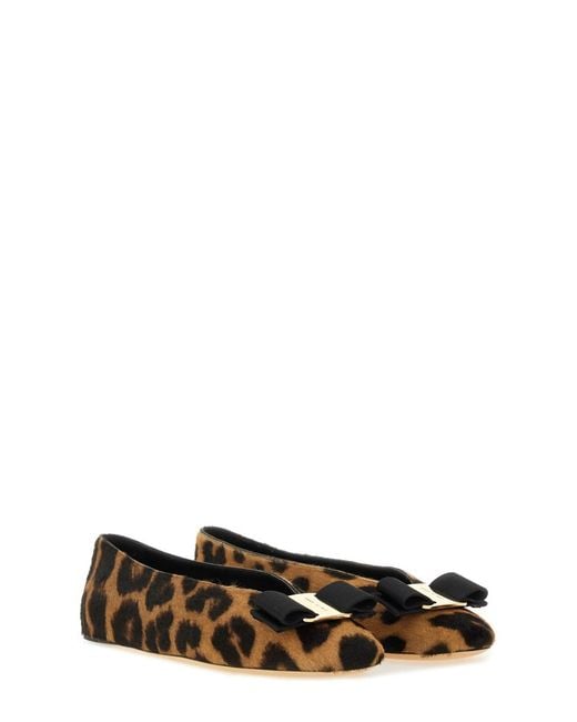 Ferragamo White Flat Shoes