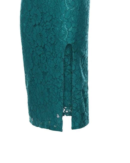 Pinko Green Floral Lace Dress