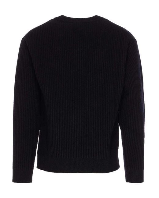 Maison Kitsuné Blue Fox Head Sweater for men