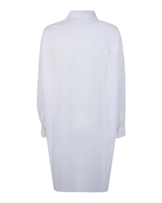 Y's Yohji Yamamoto White Unbalanced Big Blouse