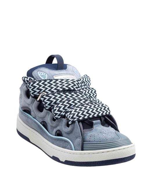 Lanvin Blue Curb Sneakers for men