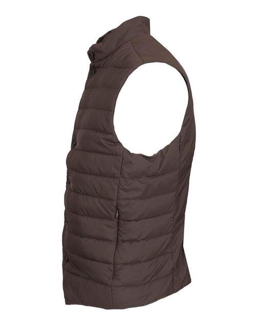 Herno Brown Rain Proof Vest Coats for men