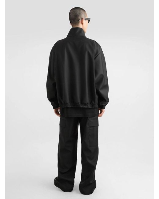 Dolce & Gabbana Black Virgin Wool Logo Tag Jacket for men