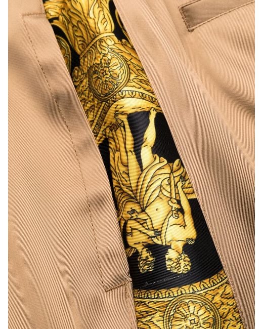Versace Natural Barocco Print Trousers for men