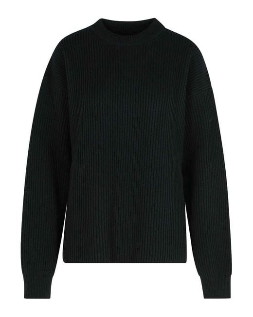 Jil Sander Black Wool Crew Neck Sweater