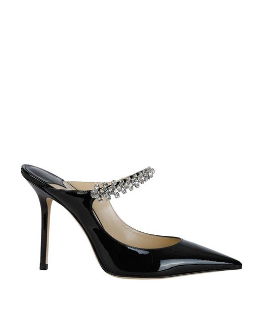 Jimmy Choo Black Bling Sabot Pumps