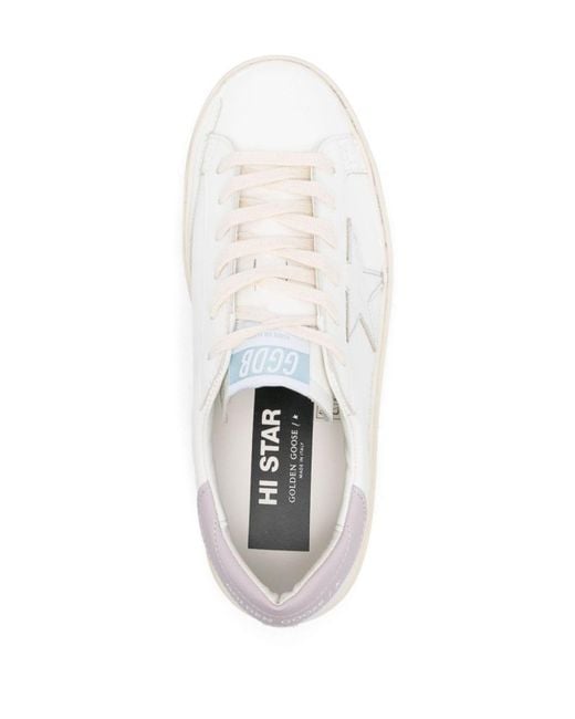 Golden Goose Deluxe Brand White Hi Star Sneakers