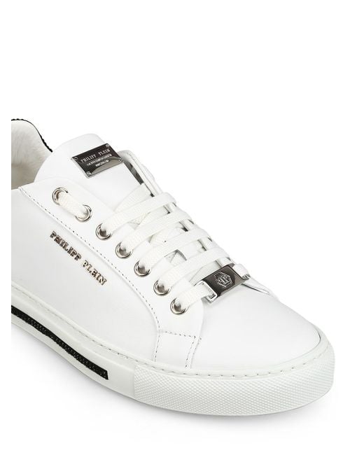 Philipp Plein White Lo-Top Original And Sneakers