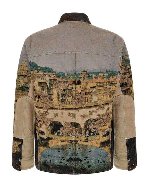 Junya Watanabe Multicolor Jacquard Square Jacket for men