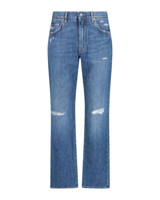 Dolce & Gabbana Blue Jeans Dritti for men