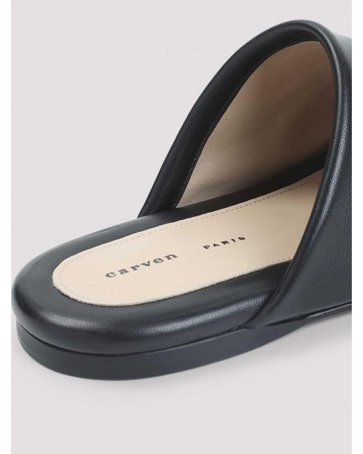 Carven Gray Garnier Mules