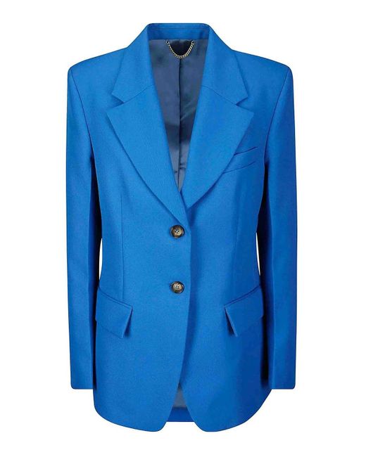 Victoria Beckham Blue Casual Jacket