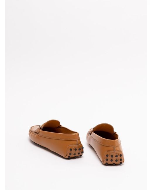 Tod's White Chain Gommino Loafers