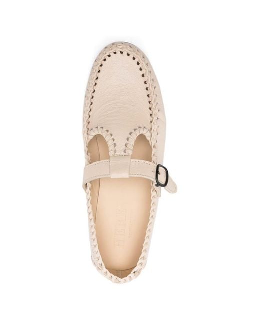 Hereu White Alcover Leather Loafers