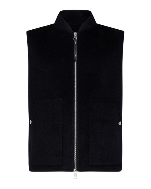 Low Brand Black Midnight Wool And Cashmere Blend Vest for men