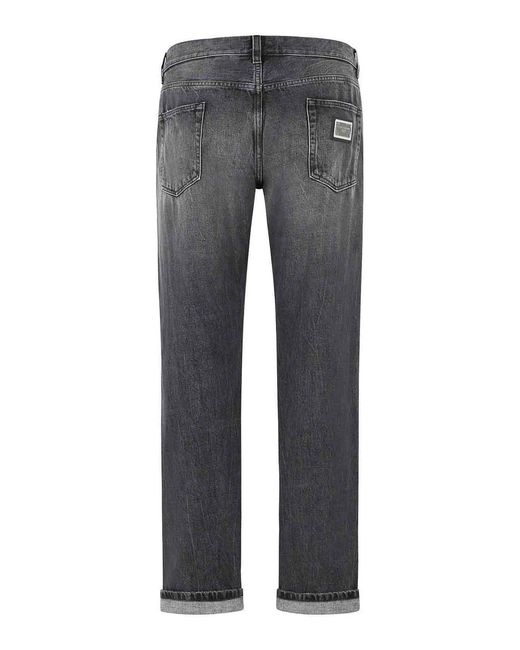 Dolce & Gabbana Gray Denim Jeans for men