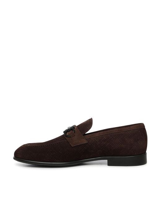 Ferragamo Brown Gancini Loafer for men