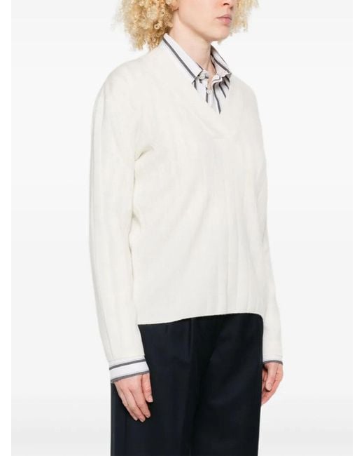 Max Mara White 'Maxmara Pure' Sweater