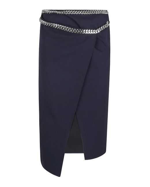 【送料&関税込】Stella McCartney Falabella Chain Skirt Stella McCartney Falabella Chain Skirt in Blue | Lyst