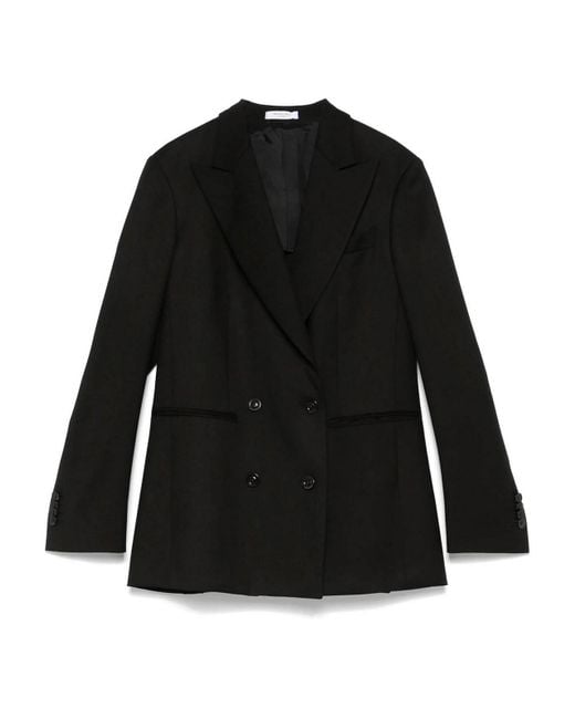 Boglioli Black Double-Breasted Jacket