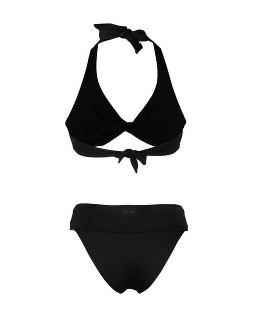 Fisico Black Cross Bikini