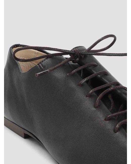 Lemaire Black Souris Flat Classic Derbies