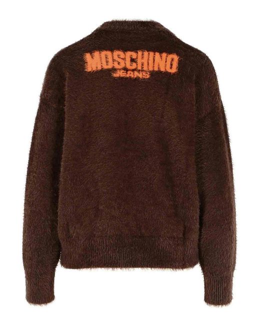 Moschino Brown Polyamide Sweater