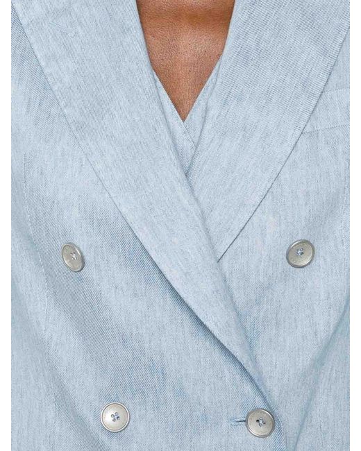 Tagliatore Blue Double-Breasted Suit