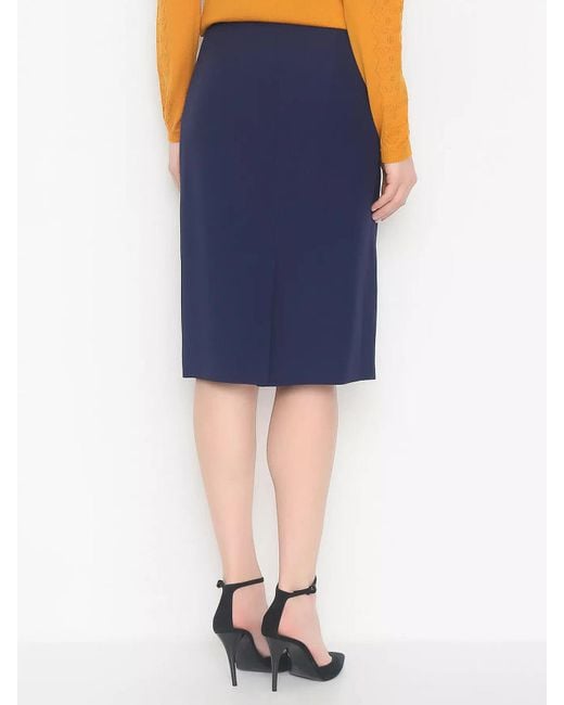 Alberta Ferretti Blue Pencil Skirt