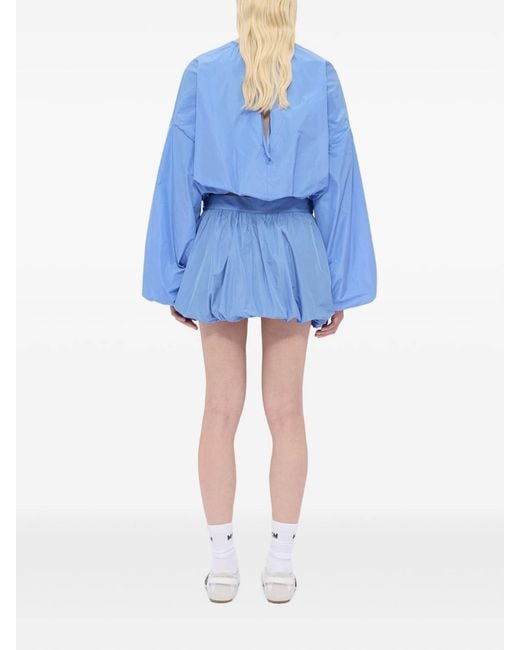 MSGM Blue Mini Skirt