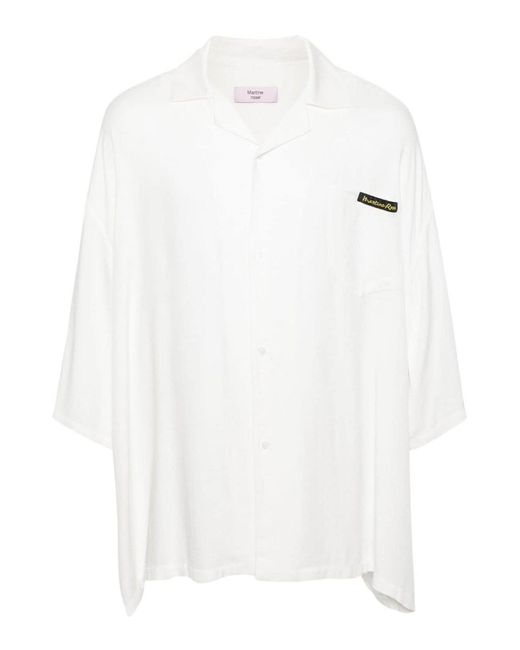 Martine Rose White Shirt With Logo for men