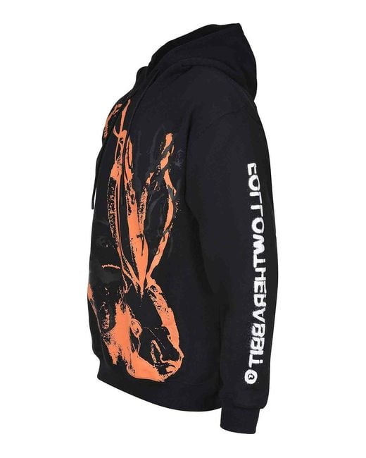MSGM Black Msgm Sweatshirt Made Of Cotton for men