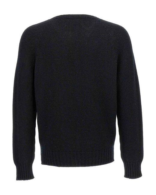Ma'ry'ya Blue Crew-Neck Sweater for men